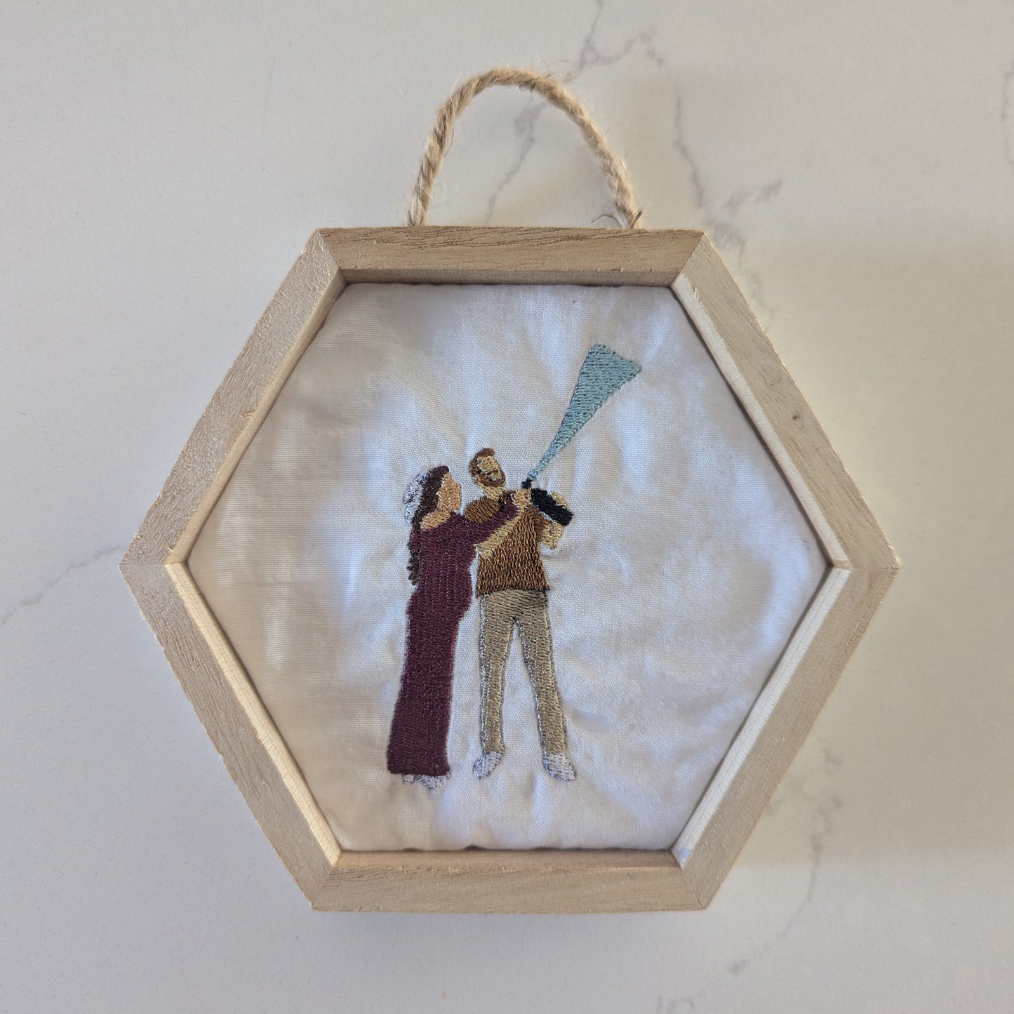 CUSTOM FRAMED EMBROIDERY