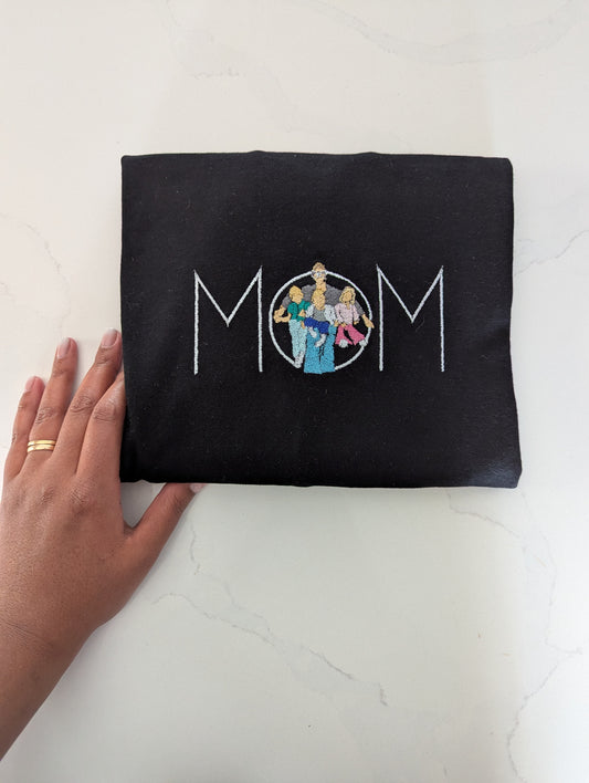 MAMA-MADE ISH EMBROIDERED CREWNECK SWEATSHIRT