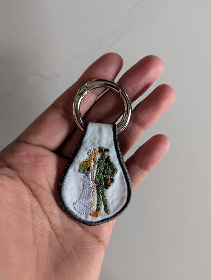 CUSTOM EMBROIDERED KEYCHAIN