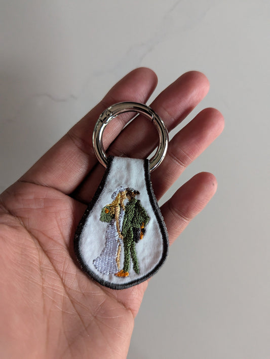 CUSTOM EMBROIDERED KEYCHAIN